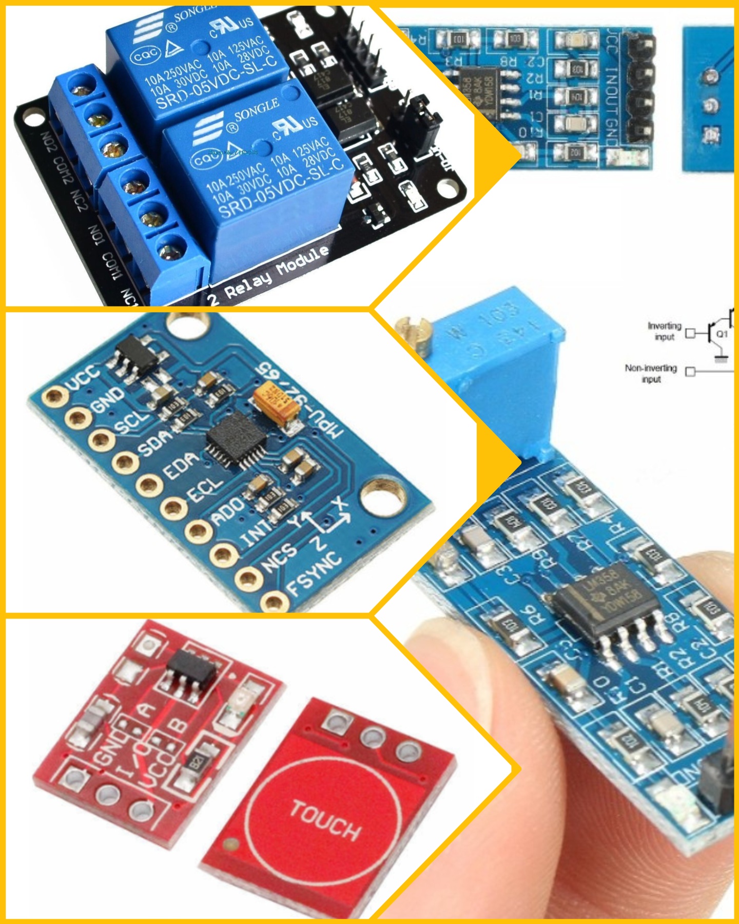 IMUs and Breakout boards, relay
